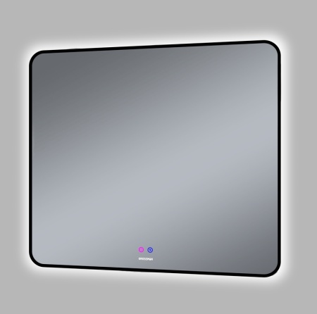 Зеркало ELEGANS-норма BLACK (900*800*45) LED с сенсорным выключателем и подогревом