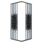 Душевое ограждение Niagara Eco NG-1008-14QBLACK (80х80х190) квадрат,раздвижное,черный,стекло мозаика,1 место
