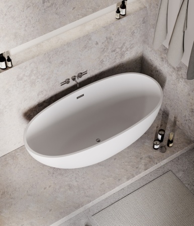 Ванна отдельностоящая Grossman Fly GR-1104M (170х75х58) цвет белый матовый,1 место