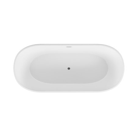 Ванна отдельностоящая Grossman Forta GR-1503MB (170х75х58) цвет черный/белый матовый,1 место