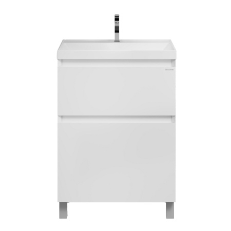 Тумба напольная "МЕРКАДО-60 см" с 2-я ящ. белая матовая (ум. Classica-60)