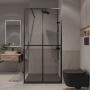 Душевая перегородка Niagara Nova NG-686-90BLACK (90х195) черный матовый,стекло прозрачное,1 место