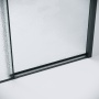 Душевое ограждение Grossman Style 100.K33.05.110.21.02-200.K33.05.90.21.02 (110х90х195) раздвижная(левая),черный матовый,стекло шиншилла,2 места