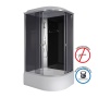 Душевая кабина Niagara Eco E110/80/40L/TN (110х80х215) высокий поддон(40см),стекло черное,4 места