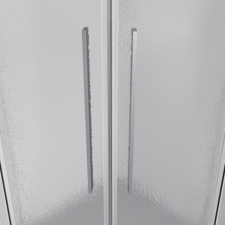 Душевое ограждение Niagara Nova NG-3625-34 (80х80х195) четверть круга, хром,двери раздвижные,стекло шиншилла,1 место