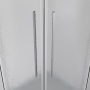 Душевое ограждение Niagara Nova NG-3625-34 (80х80х195) четверть круга, хром,двери раздвижные,стекло шиншилла,1 место