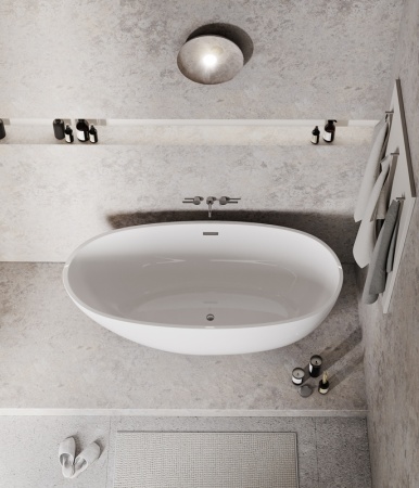 Ванна отдельностоящая Grossman Fly GR-1104 (170х75х58) цвет белый,1 место