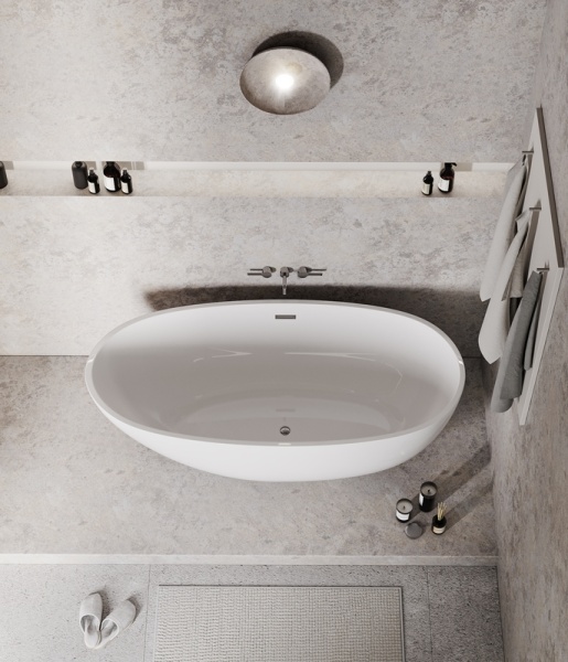 Ванна отдельностоящая Grossman Fly GR-1104 (170х75х58) цвет белый,1 место