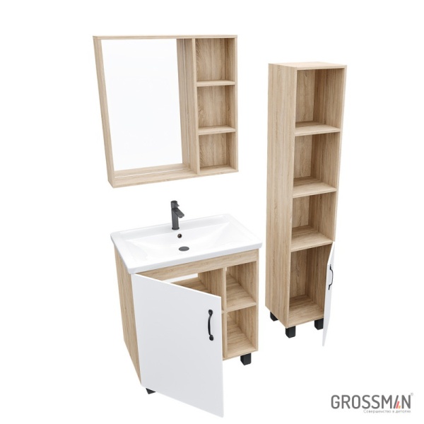 Зеркало Grossman ФЛАЙ-70 см дуб сонома