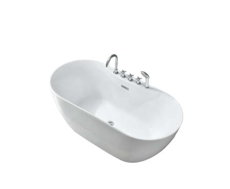 Ванна пристенная Grossman Classic GR-12502-1 (170х75х58) со смесителем на борту,1 место