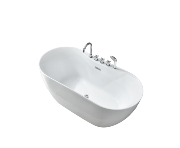 Ванна пристенная Grossman Classic GR-12502-1 (170х75х58) со смесителем на борту,1 место