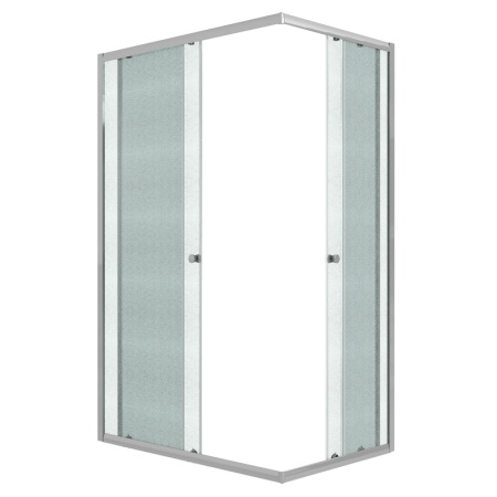 Душевое ограждение Niagara Eco NG-1018-14QMT (100х80х190) прямоугольник,раздвижное,хром,стекло матовое,1 место
