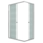 Душевое ограждение Niagara Eco NG-1018-14QMT (100х80х190) прямоугольник,раздвижное,хром,стекло матовое,1 место