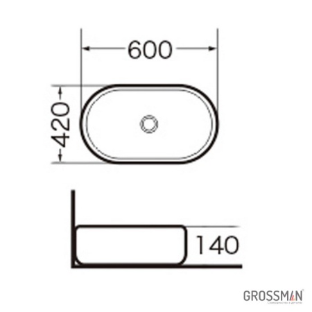 Раковина Grossman GR-3015