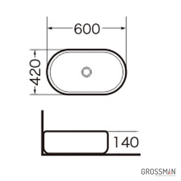 Раковина Grossman GR-3015