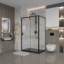 Душевое ограждение Niagara Nova NG-83-11AB-A80B 110x80x195 прямоугольник, дверь распашная