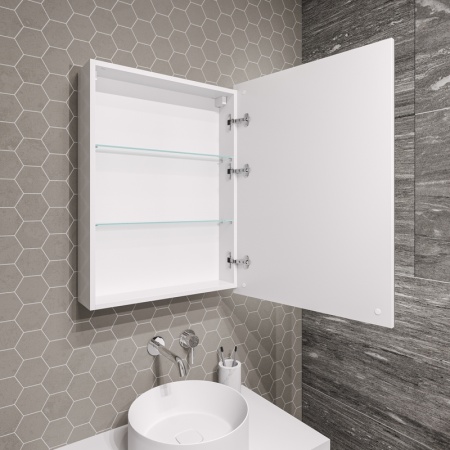 Шкаф-зеркало "МЕРКАДО-50 см" Пр. с LED подсветкой