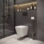 Подвесной унитаз Niagara Atrio, безободковый, с сиденьем микролифт, NG-9303
