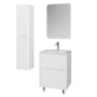 Тумба напольная "АДЕЛЬ-НОРМА-60 см" с 2-я ящ. белый глянец (ум. Aдель-60)