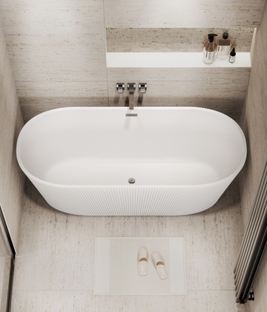 Ванна отдельностоящая Grossman Forta GR-27021M (170х75х58) цвет белый матовый,1 место