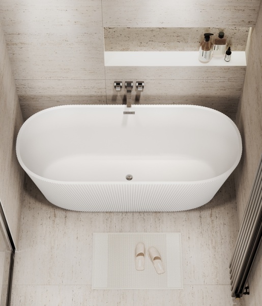 Ванна отдельностоящая Grossman Forta GR-27021M (170х75х58) цвет белый матовый,1 место