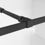 Душевая перегородка Niagara Nova NG-688-12BLACK (120х195) черный матовый,стекло прозрачное,1 место
