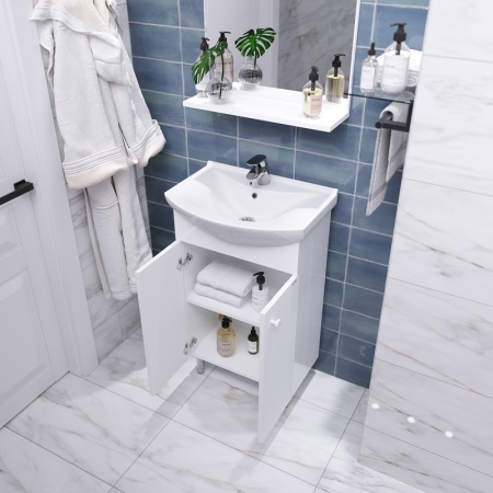 Комплект Grossman "ЭКО-60" 3 в 1 2-х дверн. белый, 2 места