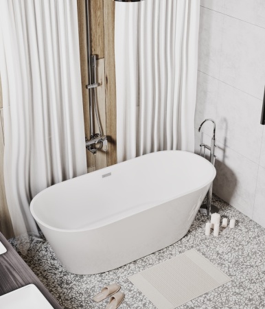 Ванна отдельностоящая Grossman Forta GR-1503 (170х75х58) цвет белый,1 место