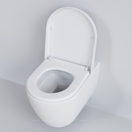 Сиденье для унитаза Ambassador Queen 112T20101 толстое белое матовое