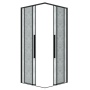 Душевое ограждение Grossman Galaxy 300.K33.01.9090.21.02 (90х90х195) квадрат,раздвижная,черный матовый,стекло шиншилла, 1 место