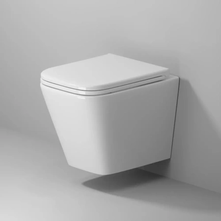 Подвесной унитаз Niagara Atrio, безободковый, с сиденьем микролифт, NG-9303