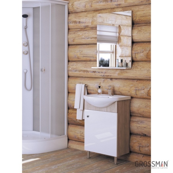 Комплект напольной мебели для ванной Grossman ЭКО-52 3 в 1 комбинированный