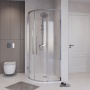 Душевое ограждение Niagara Nova NG-6626-34 (90х90х195) четверть круга,хром,двери раздвижные,стекло прозрачное,1 место