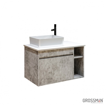 Тумба подвесная Grossman ФАЛЬКОН-80 см бетон