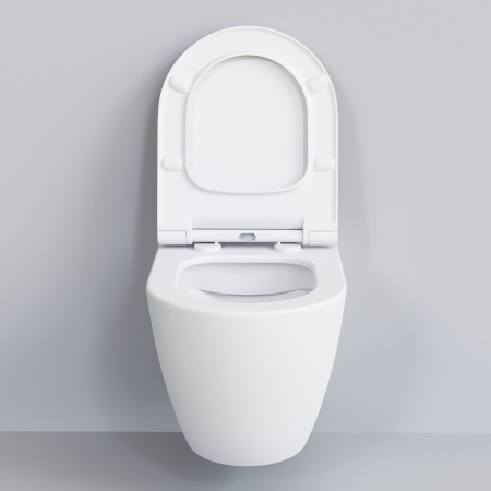 Унитаз Ambassador Queen 113T20101R (570*360*400) БЕЛЫЙ МАТОВЫЙ подвесной БЕЗОБОДКОВЫЙ, 1 место