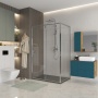 Боковая стенка Niagara Nova NG-A90 (90х195) хром,стекло прозрачное,1 место