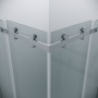 Душевое ограждение Grossman Classic 300.K33.04.8080.10.00 (80х80х195) квадрат,раздвижная,хром,стекло прозрачное, 2 места