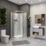 Душевая кабина Niagara NG 3312-14RBKTG Без крыши