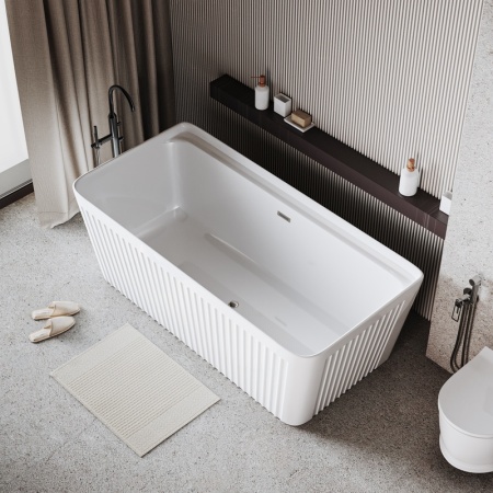 Ванна пристенная Grossman Cristal GR-28031 (170х75х58) цвет белый,1 место