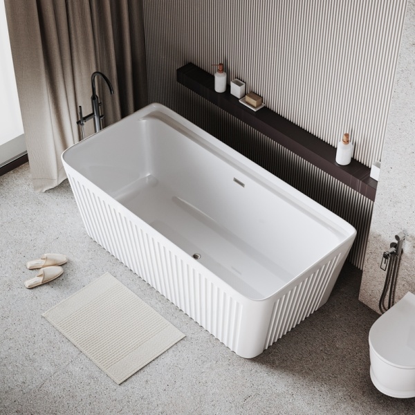 Ванна пристенная Grossman Cristal GR-28031 (170х75х58) цвет белый,1 место