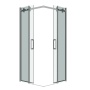 Душевое ограждение Grossman Classic 300.K33.04.8080.10.00 (80х80х195) квадрат,раздвижная,хром,стекло прозрачное, 2 места