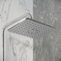 Душевая стойка Grossman Style 500.K35.05.100 с верхним душем,ручной лейкой и смесителем,хром глянцевый,1 место