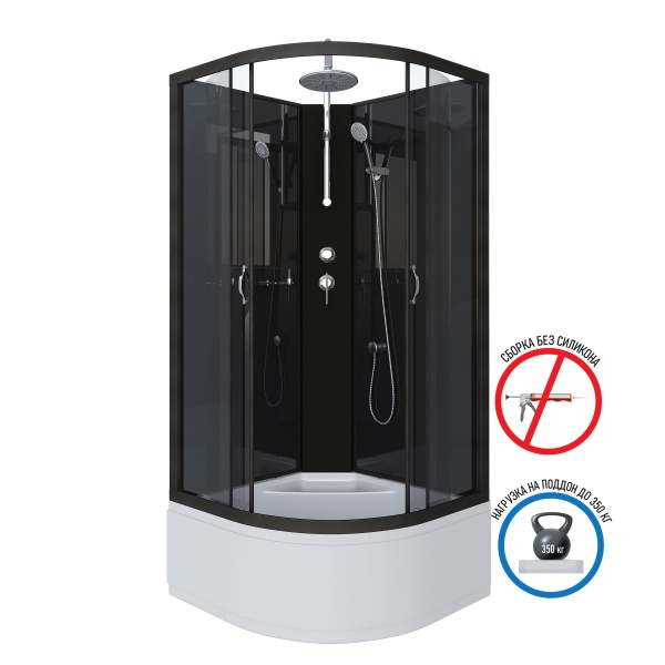 Душевая кабина Niagara NG 6508-14BKТ Без крыши
