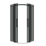 Душевое ограждение Grossman Classic 301.K33.04.1010.21.10 (100х100х195) четверть круга,раздвижная,черный матовый,стекло тонированное,1 место