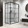 Душевая кабина Niagara Standart ST120/80/15QR/KL/BKT (120х80х225) поддон низкий(15см),черный,стекло прозрачное,3 места