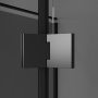 Душевое ограждение Niagara Nova NG-2832-34BLACK (100х100х195) квадрат,черный матовый,дверь распашная,стекло тонированное,1 место