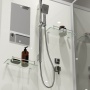 Душевая кабина Niagara Standart ST80/15Q/BK (80х80х200) квадрат,поддон 15см,распашная,проф.белый,без крыши,3 места