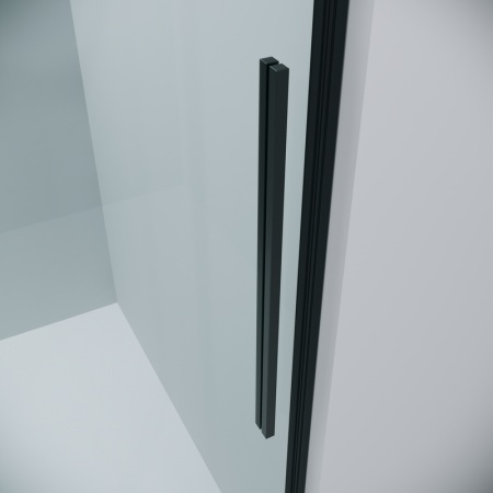 Душевое ограждение Grossman Galaxy 100.K33.01.130.21.00-200.K33.01.80.21.00 (130х80х195) раздвижная,черный матовый,стекло прозрачное,2 места