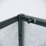 Боковая стенка Grossman Style 200.K33.05.100.21.02 (100х195) черный матовый,стекло шиншилла, 1 место