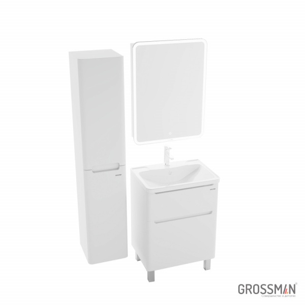 Тумба напольная Grossman АДЕЛЬ-60 см с 2-я ящиками белая